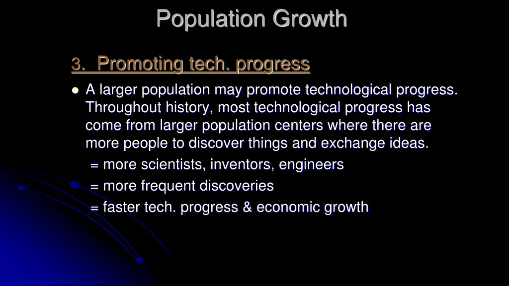 population growth