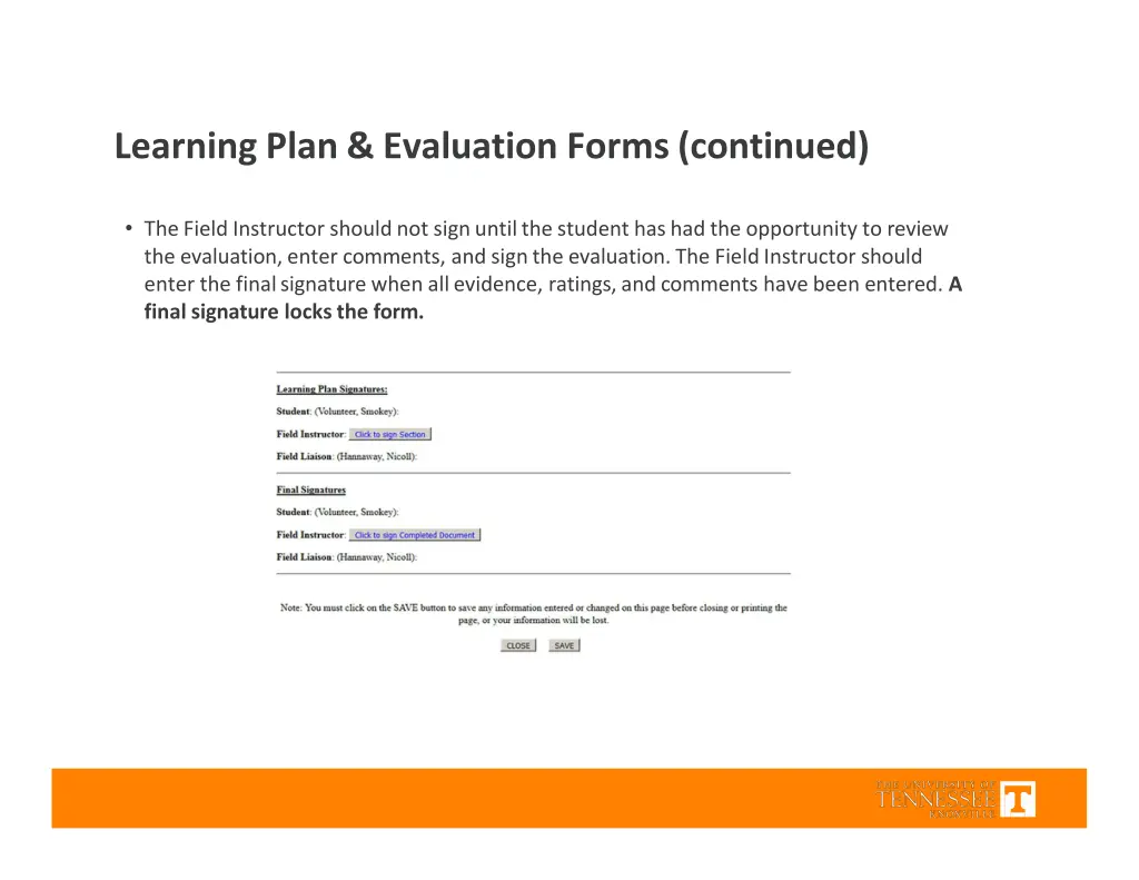 learning plan evaluation forms continued 1