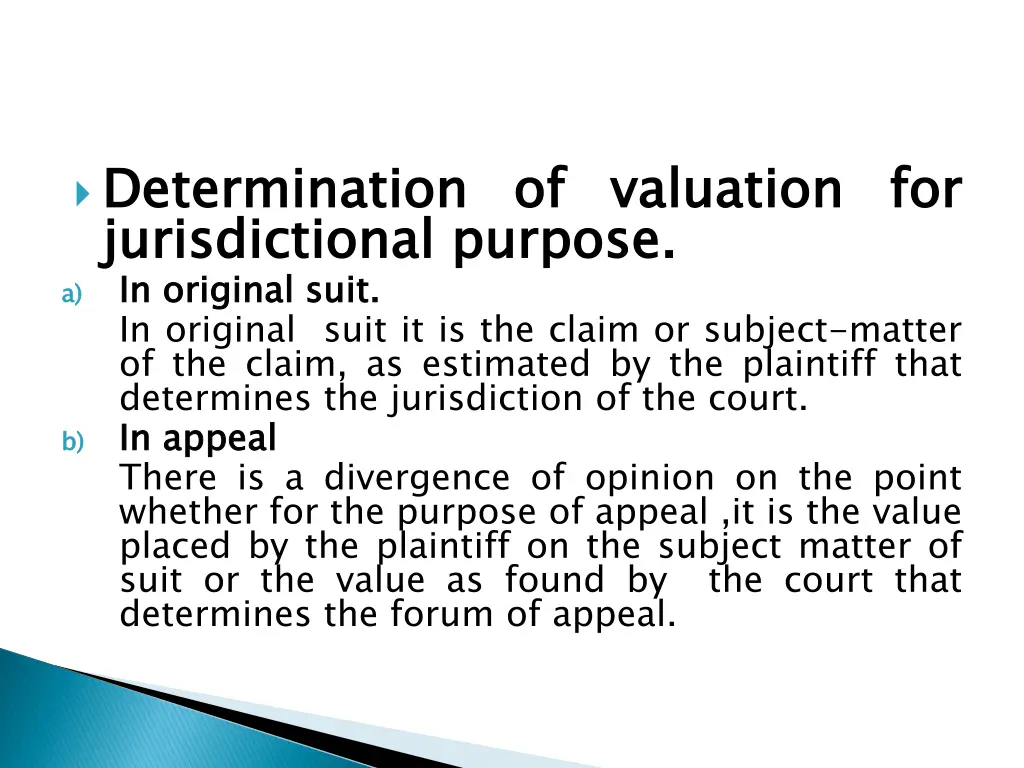 determination jurisdictional a a in in original