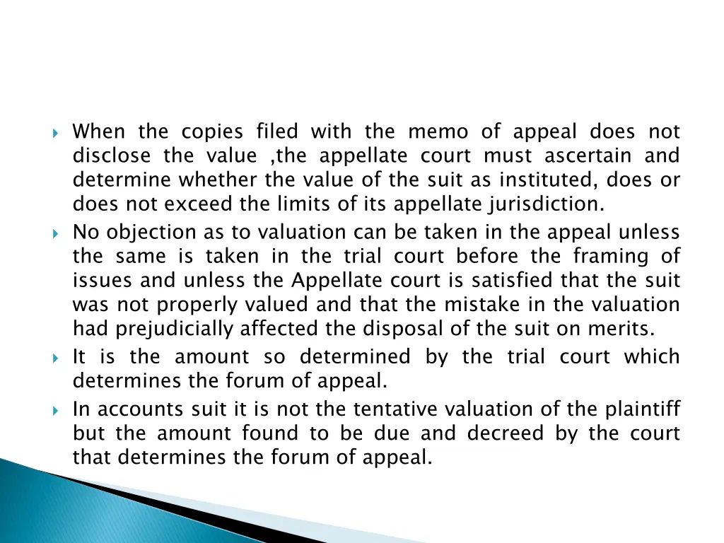 when the copies filed with the memo of appeal