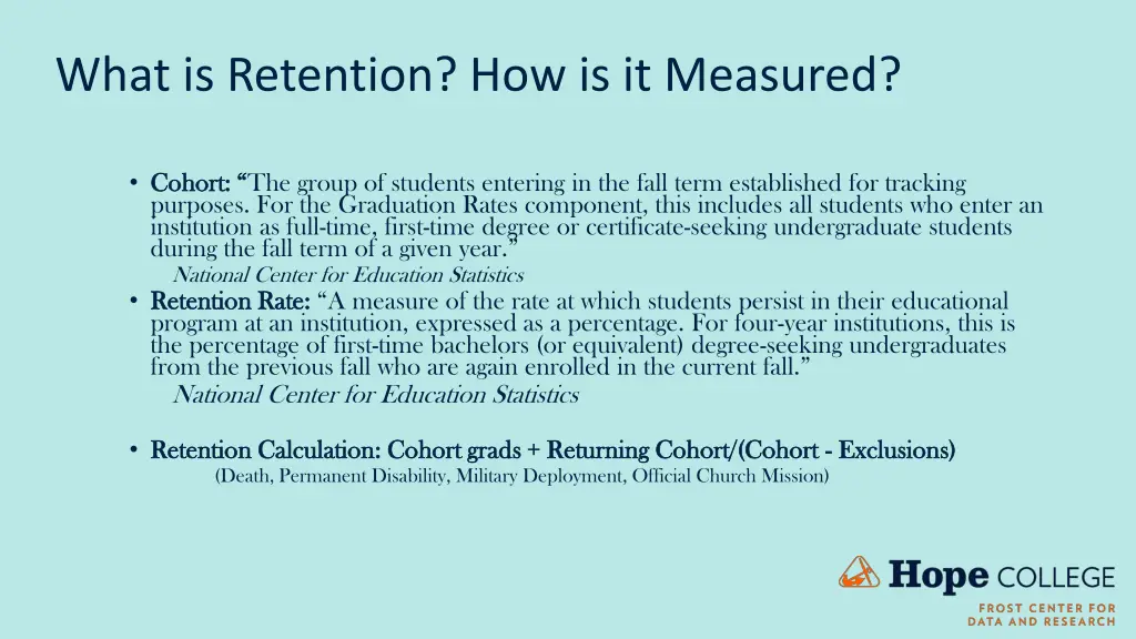 what is retention how is it measured