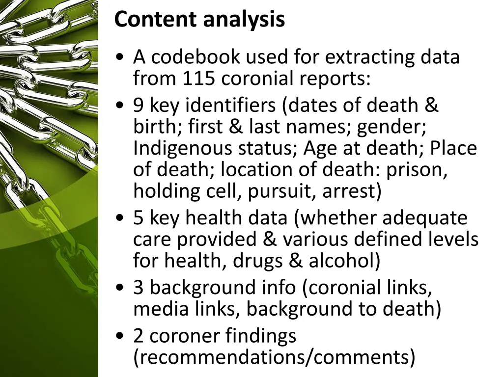 content analysis