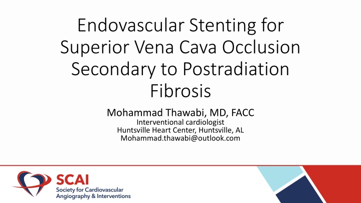 endovascular stenting for superior vena cava