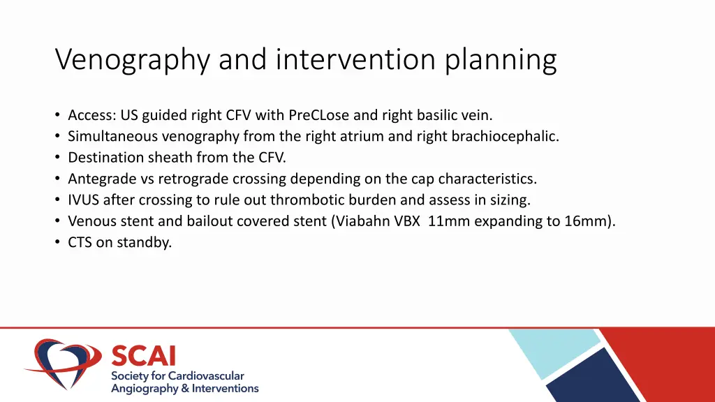 venography and intervention planning