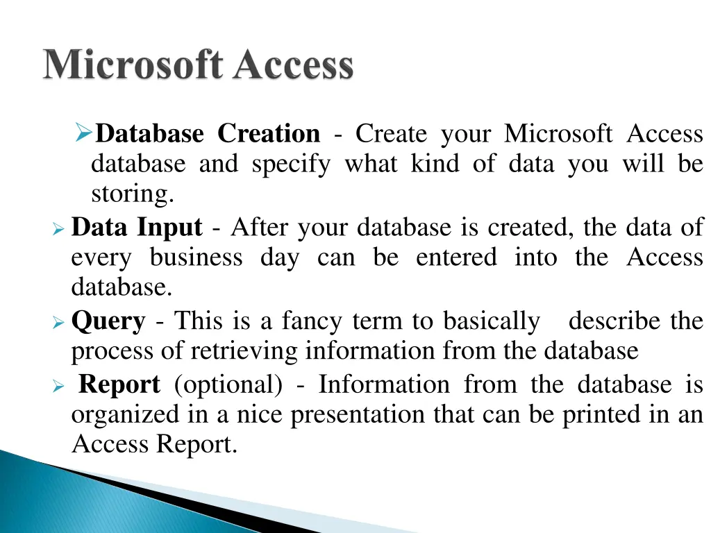 database creation create your microsoft access