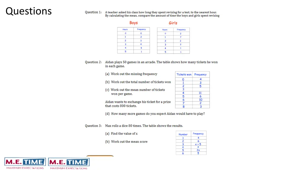 questions 1