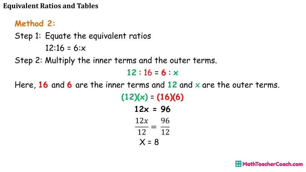 equivalent ratios and tables 16