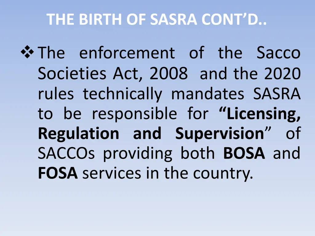 the birth of sasra cont d 1