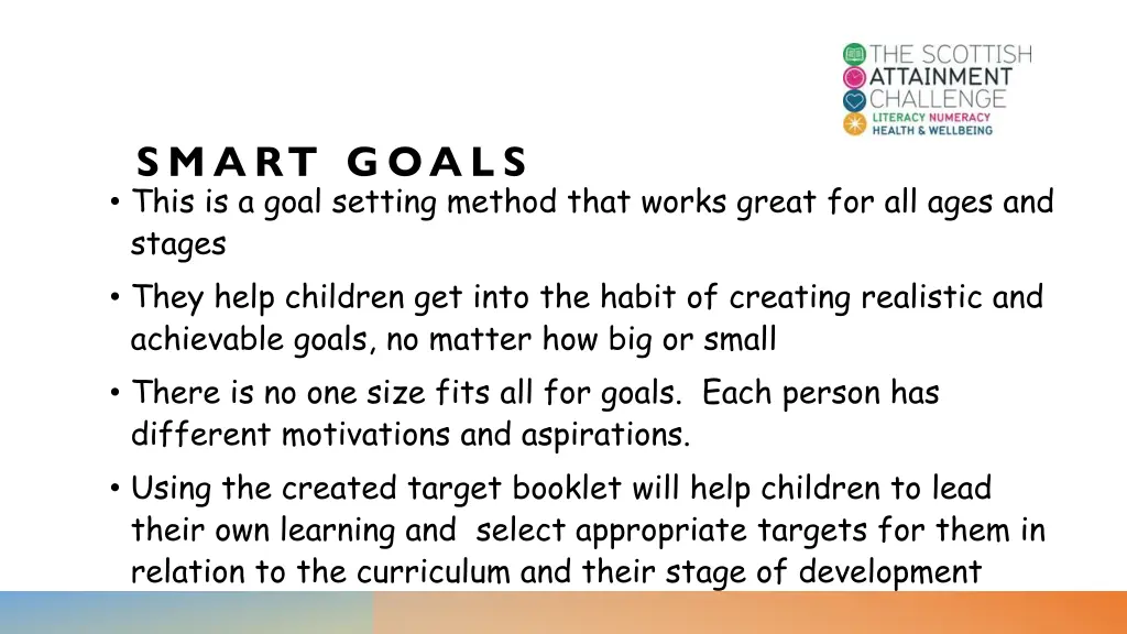 smart goals this is a goal setting method that