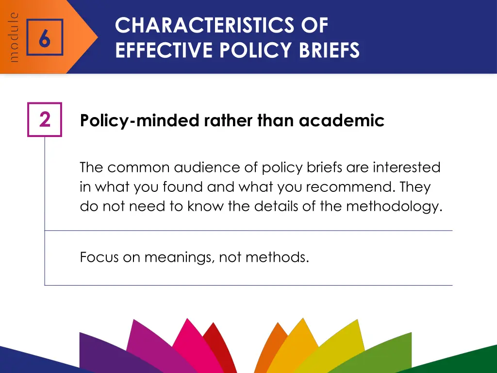 characteristics of effective policy briefs 2