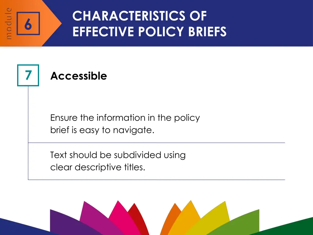 characteristics of effective policy briefs 7