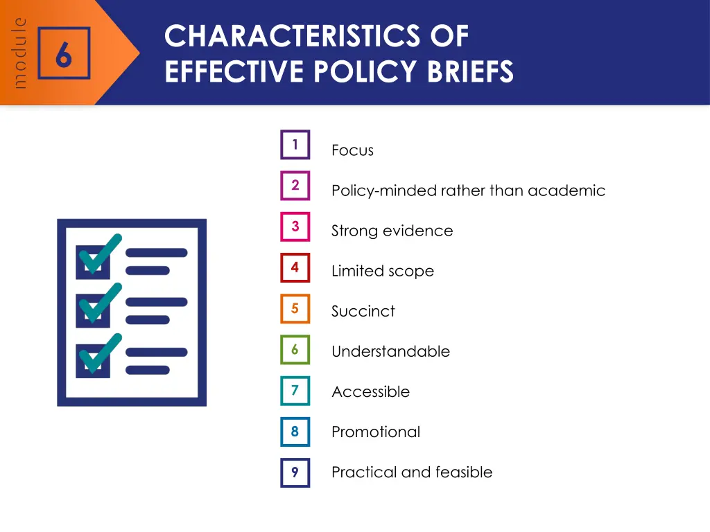 characteristics of effective policy briefs