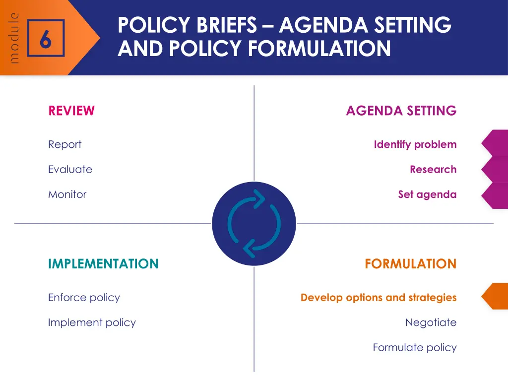 policy briefs agenda setting and policy