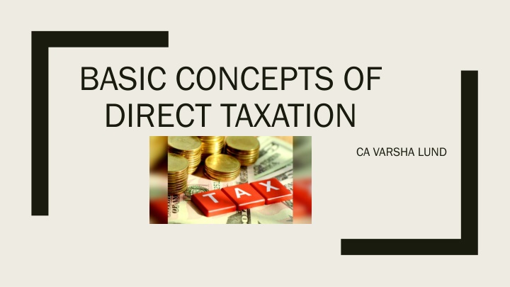 basic concepts of direct taxation