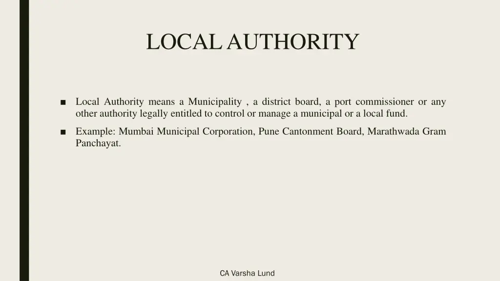 local authority