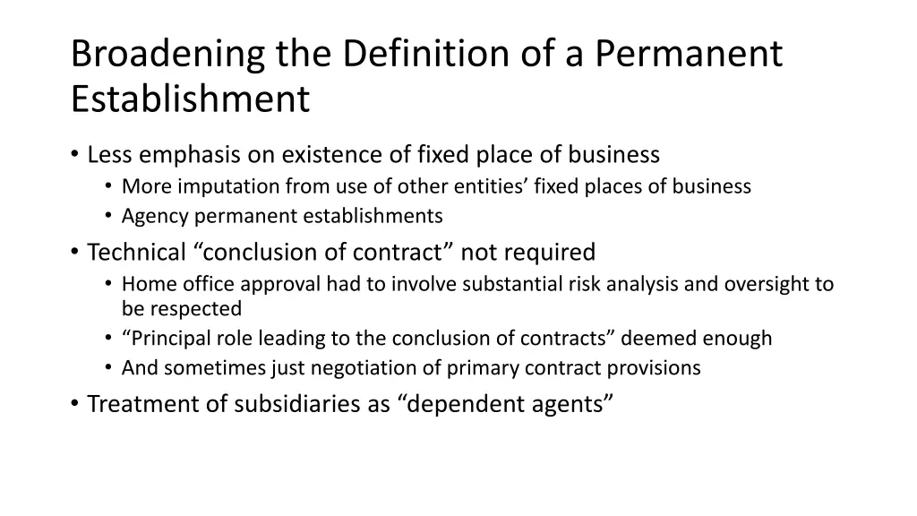 broadening the definition of a permanent