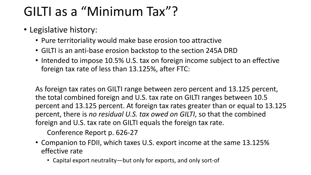 gilti as a minimum tax