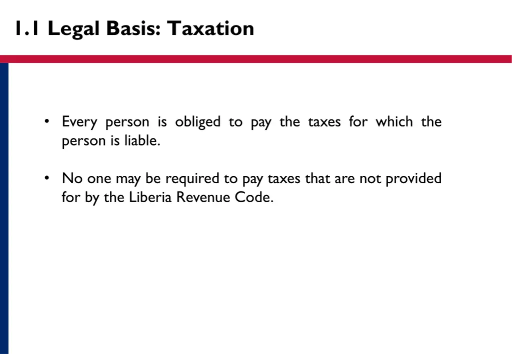 1 1 legal basis taxation