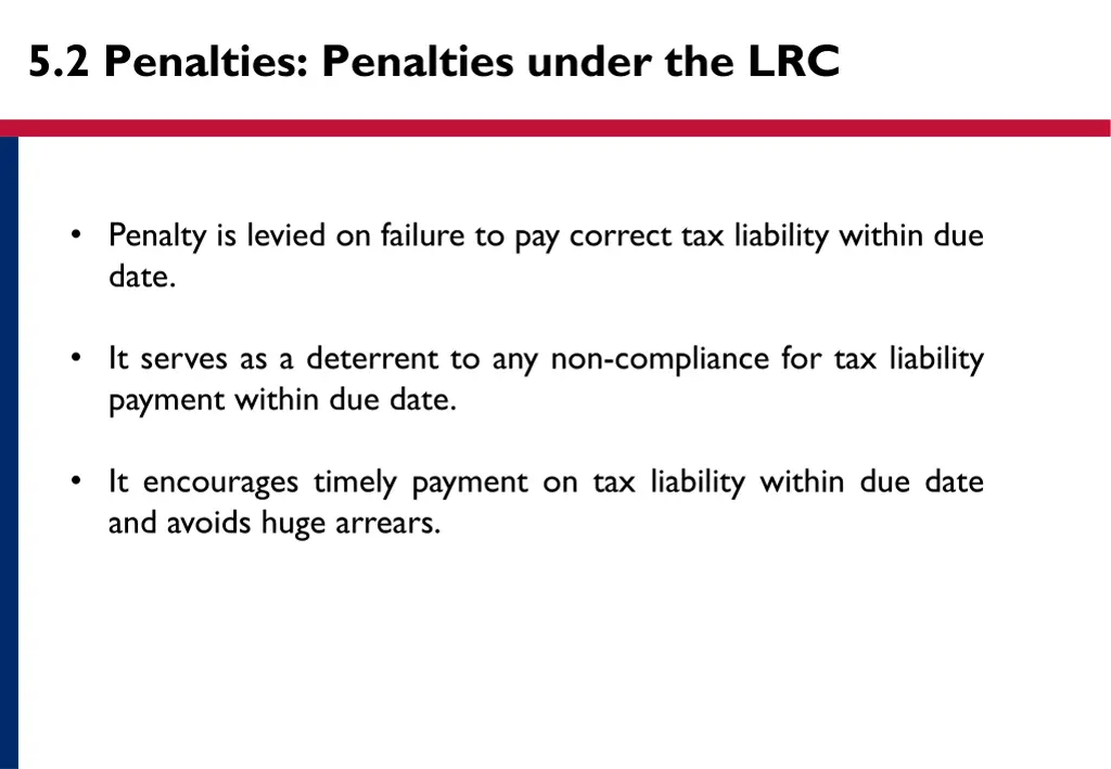 5 2 penalties penalties under the lrc