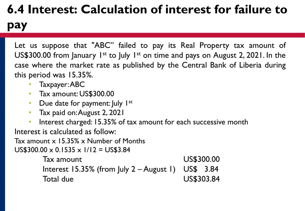 6 4 interest calculation of interest for failure