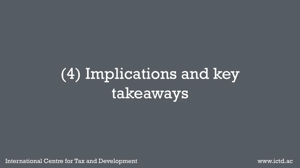 4 implications and key takeaways