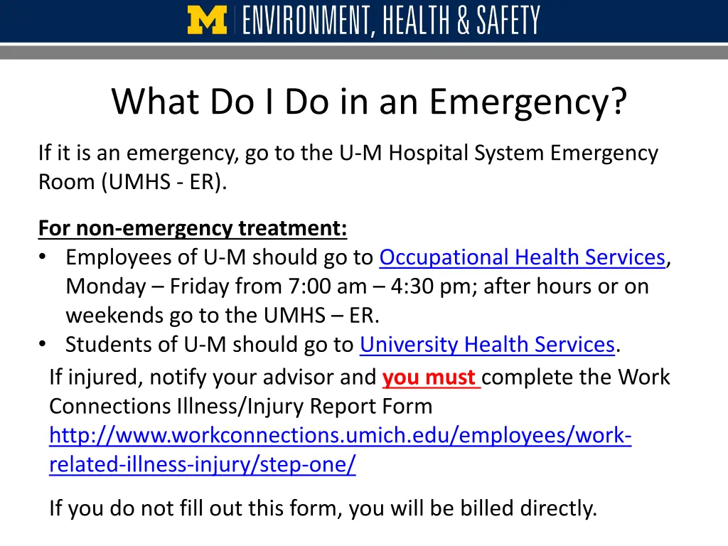 what do i do in an emergency