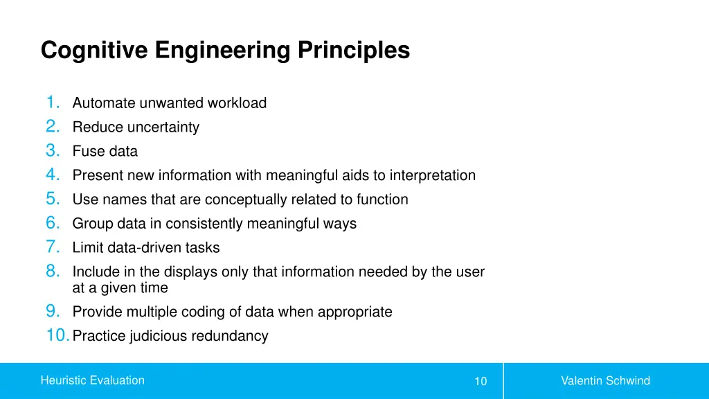 cognitive engineering principles