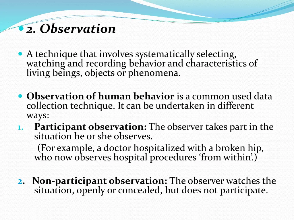 2 observation