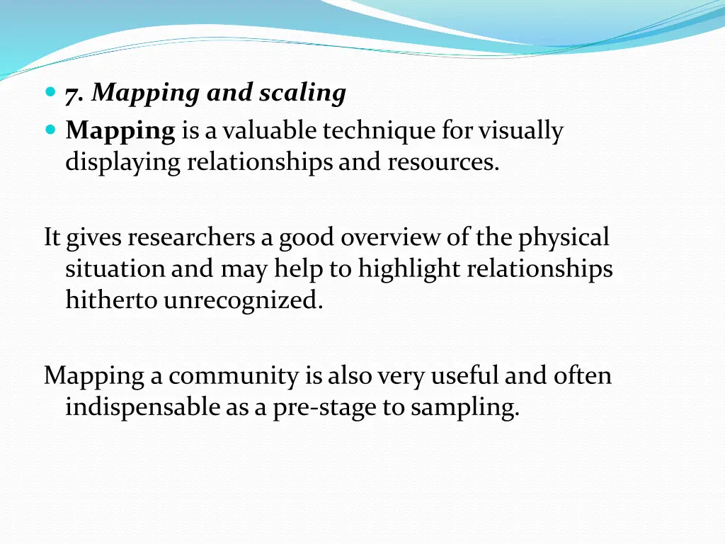 7 mapping and scaling mapping is a valuable