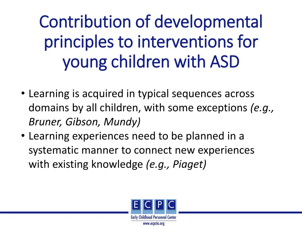 contribution of developmental contribution 2