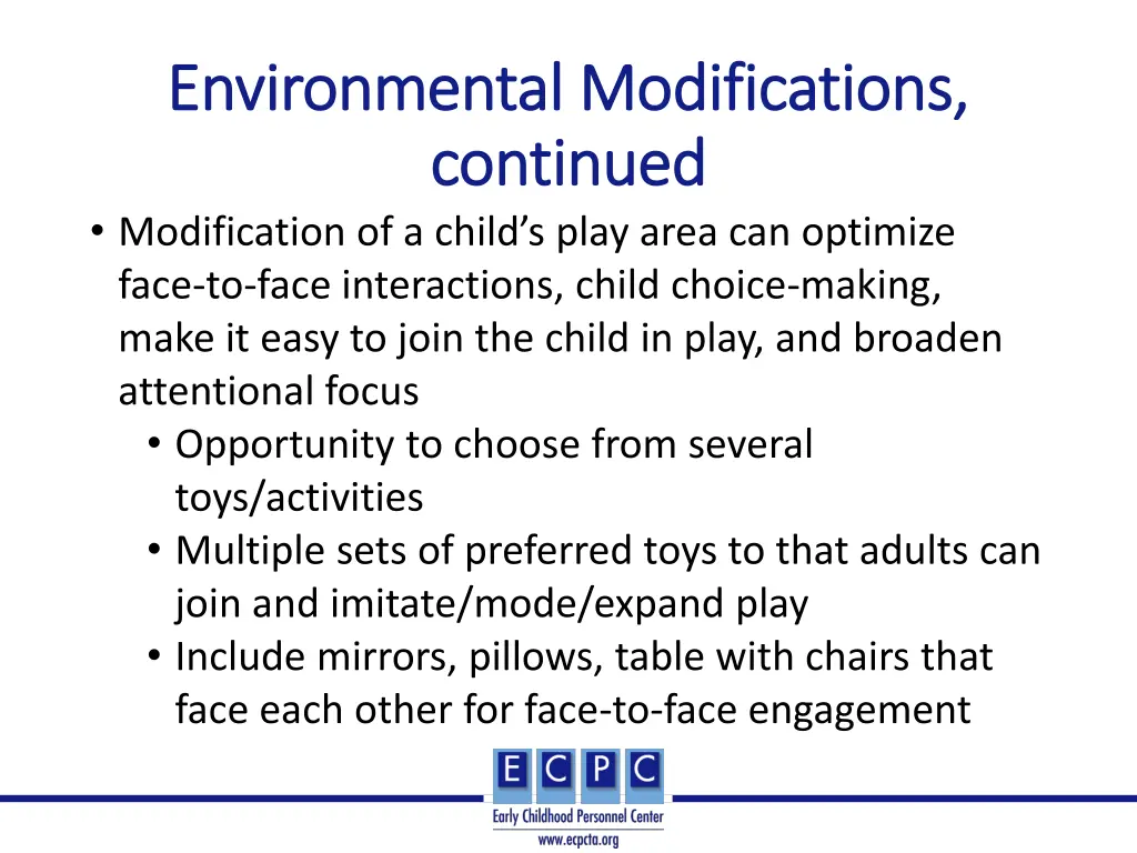 environmental modifications environmental 1