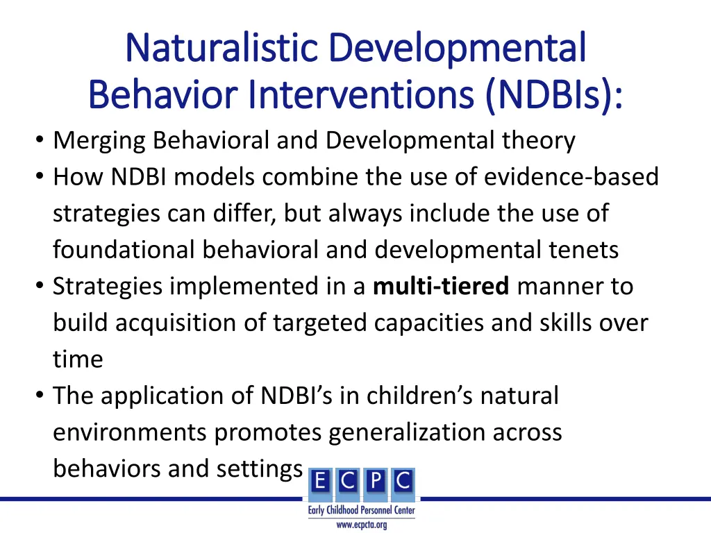 naturalistic developmental naturalistic