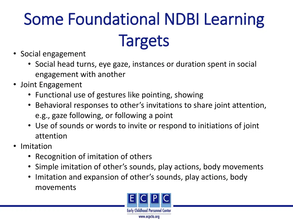 some foundational ndbi learning some foundational