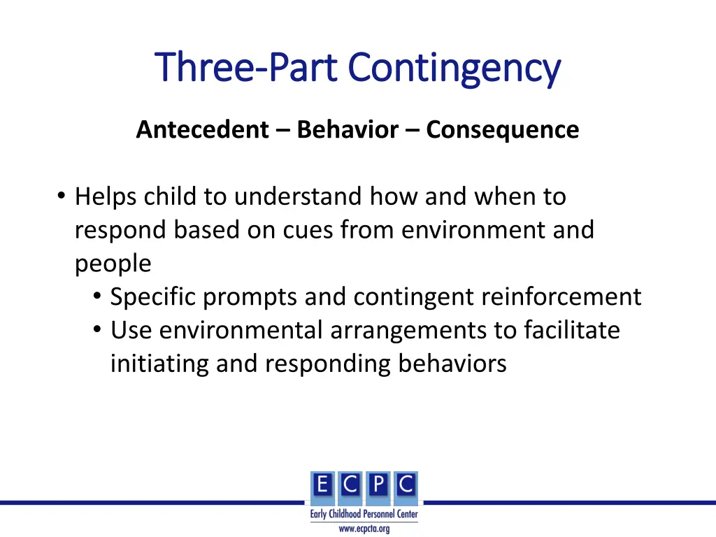 three three part contingency part contingency