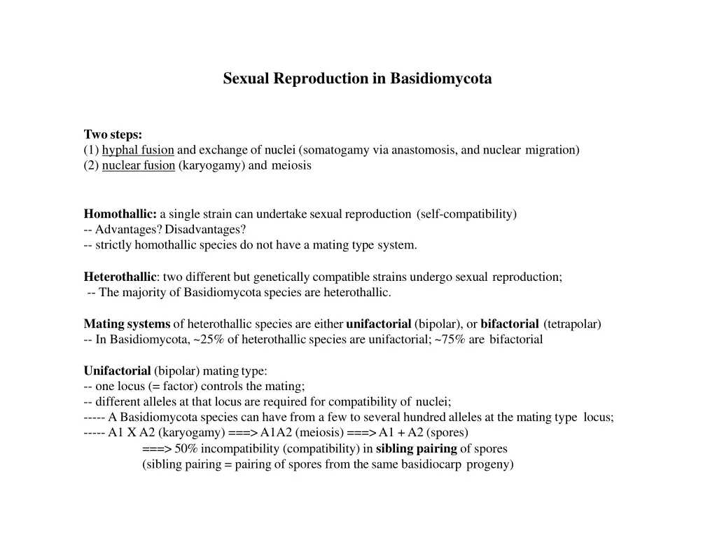 sexual reproduction in basidiomycota 1