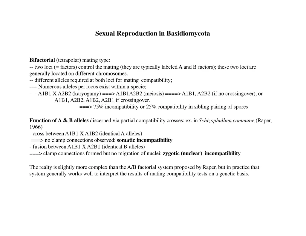 sexual reproduction in basidiomycota 3