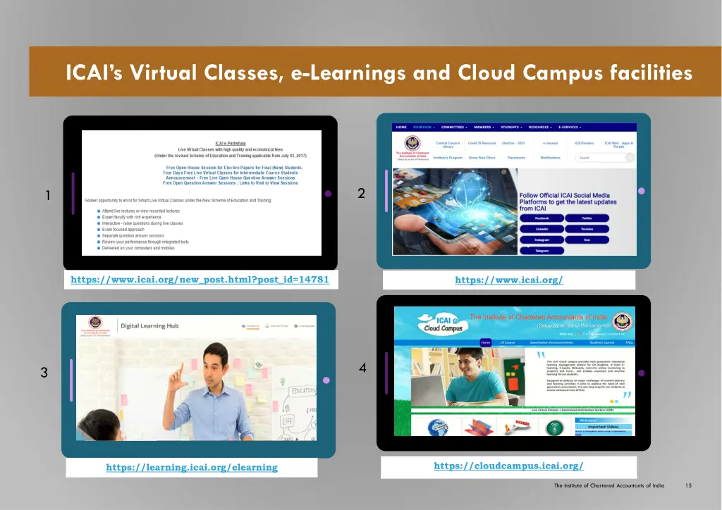 icai s virtual classes e learnings and cloud