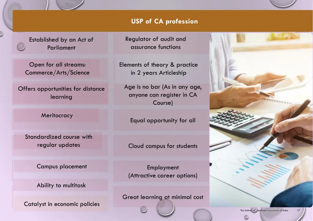 usp of ca profession