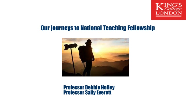 our journeys to national teaching fellowship