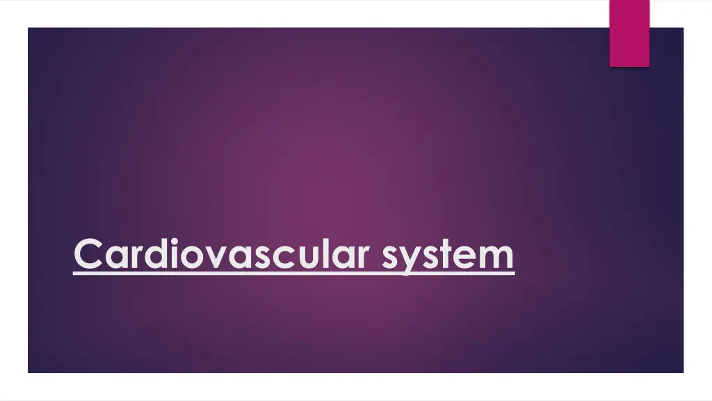 cardiovascular system