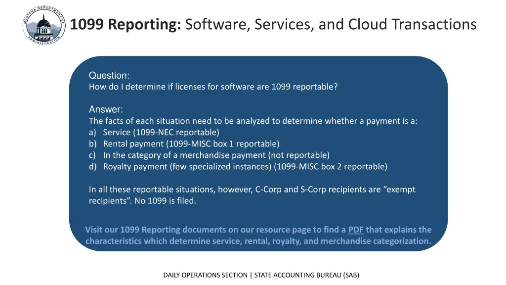 1099 reporting software services and cloud