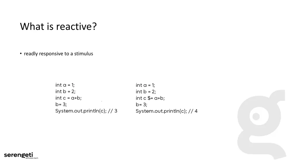 what is reactive