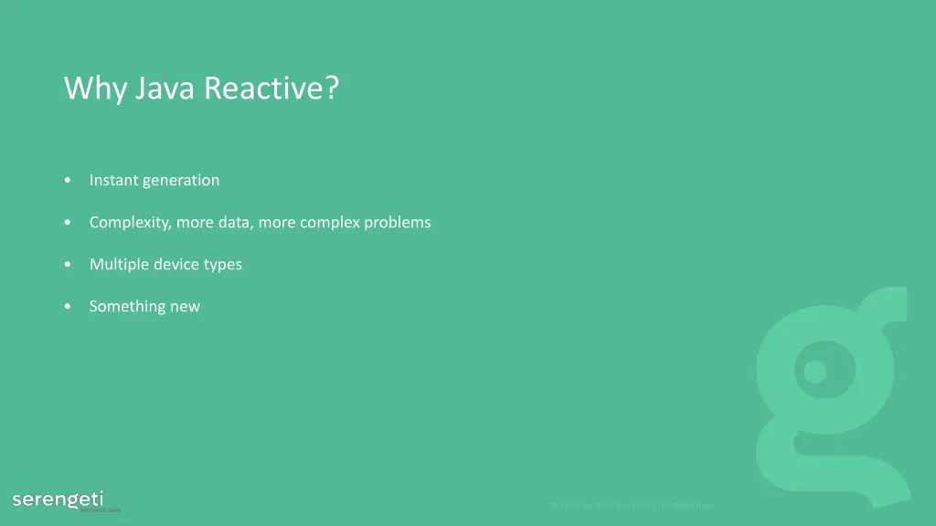 why java reactive