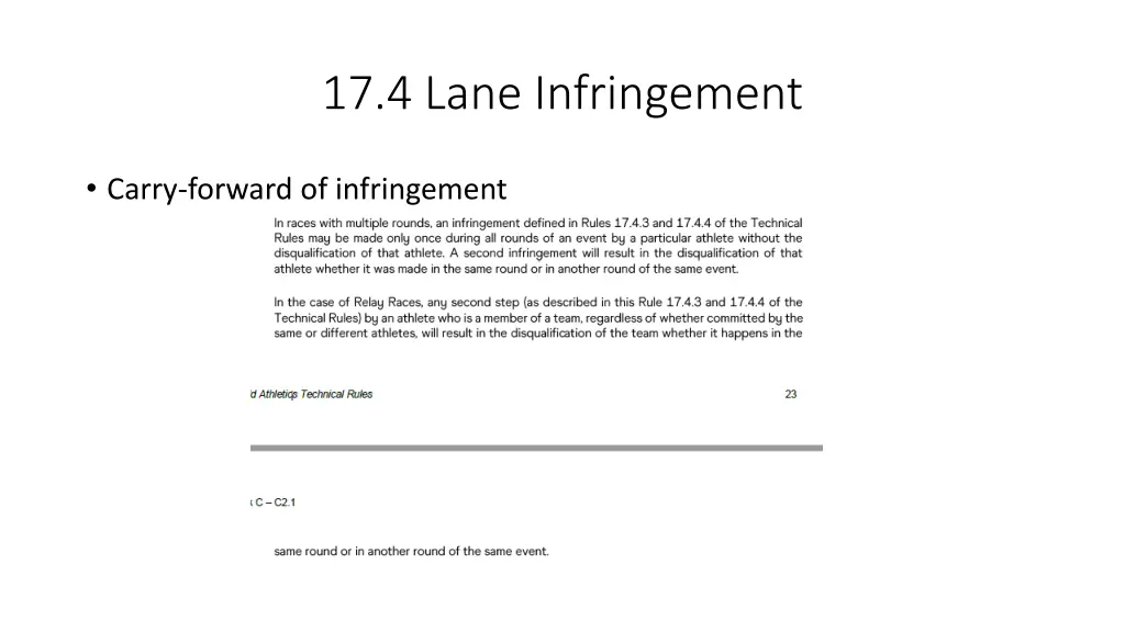 17 4 lane infringement 1