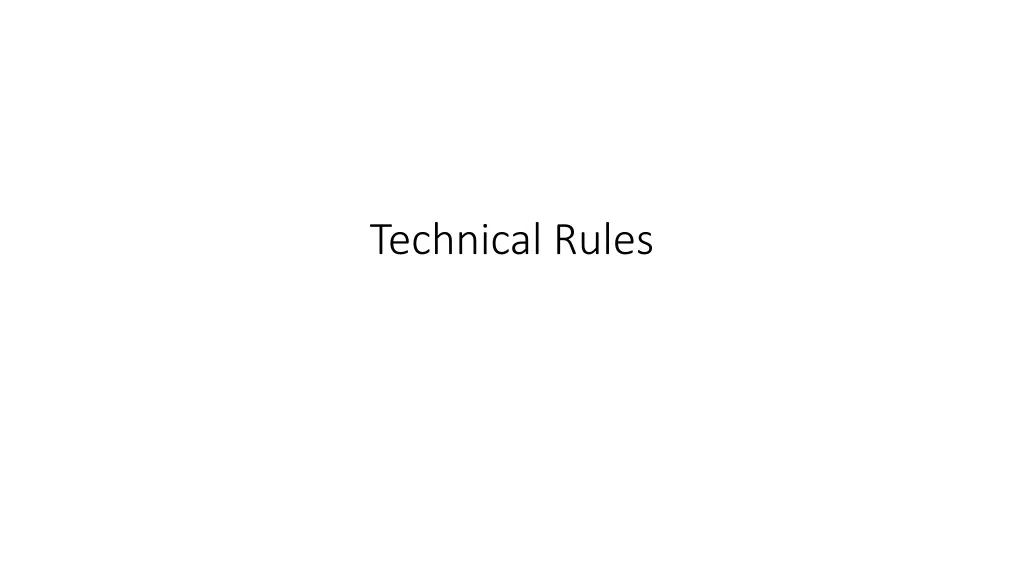 technical rules