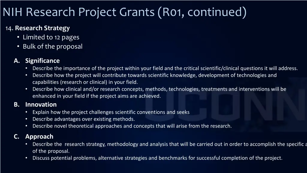 nih research project grants r01 continued