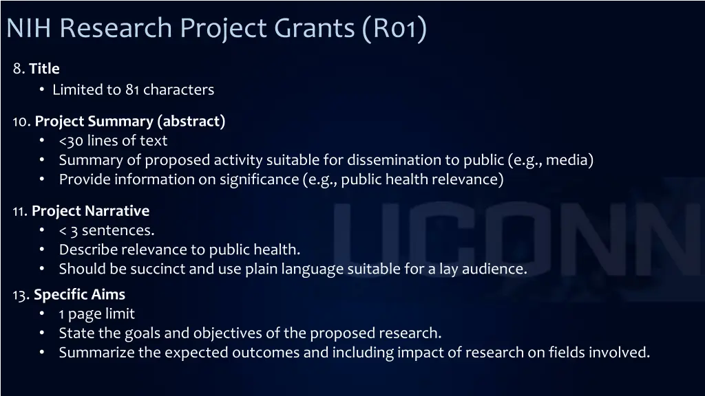 nih research project grants r01