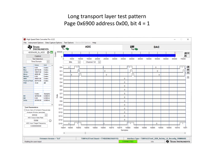 long transport layer test pattern page 0x6900