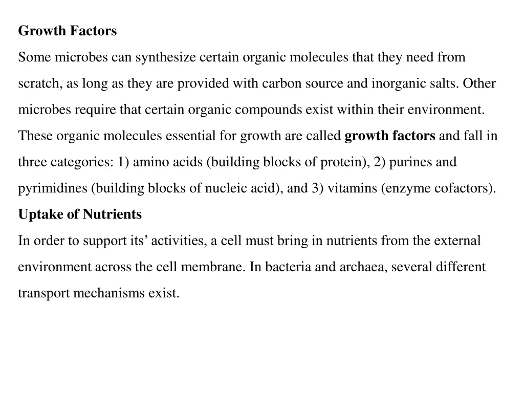 growth factors