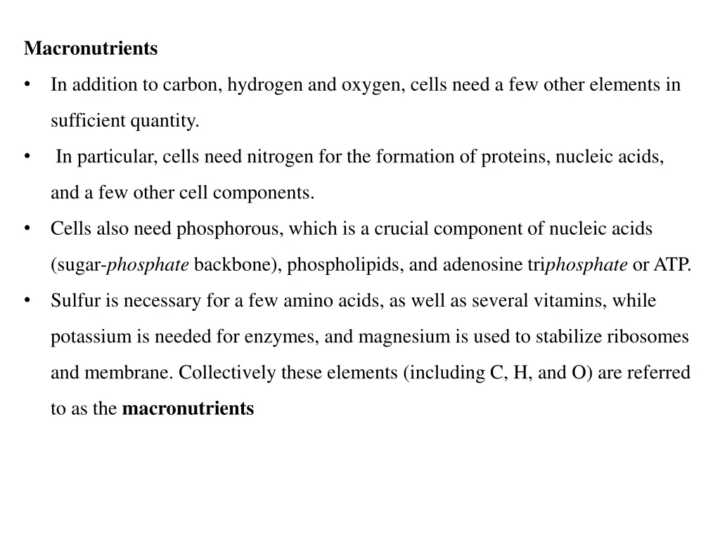 macronutrients